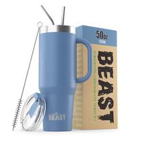 Tumbler Greens Steel Beast 1,5 L em aço inoxidável isolado a vácuo