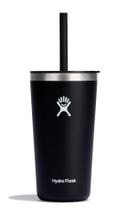 Tumbler Hydro Flask All Around 600 mL com tampa de palha preta Tumbler Hydro Flask All Around 600 mL com tampa de palha preta