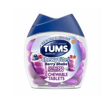 Tums Chewy Antiácido Shake Frutas Vermelhas - 32 Pastilhas Tums Chewy Antiácido Shake Frutas Vermelhas - 32 Pastilhas