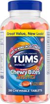 Tums Chewy Bites Antiácido Frutas Mistas - 200 pastilhas
