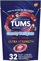 Tums Delights Antacid Ultra Strength - 32 Pastilhas Cereja