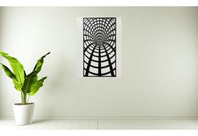 Túnel 3d. Chapa Aço Cortado No Laser Quadro Decorativo parede mandala