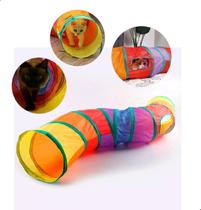 Túnel de gato colorido brinquedo exercício para Pet 1,20 metros para animal pequeno PT-2512
