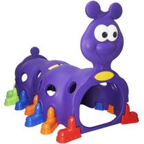 Túnel Infantil Centopeia Brinquedo Playground Para Criança Violeta Roxo Brinqway Importway BW-075VT