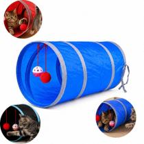 Túnel interativo para gatos com sino bola pelúcia e toca pet brinquedo Túnel interativo para gatos com sino bola pelúcia e toca pet brinquedo