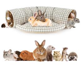 Túnel para pets BWOGUE 119 cm, cama dobrável para animais de pequeno porte