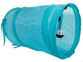 Túnel Poliéster Para Gatos C/ Bolinhas Interativo 40cm Pet