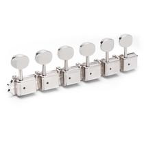 Tuners Gotoh Locking Vintage Oval Knob 6 em linha de níquel
