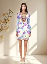 Túnica Chiffon, Bordado C/ Pedraria, Ideal Para Festas T: GG