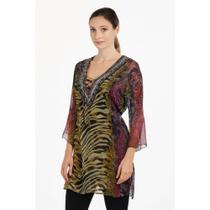 Túnica de Viscose Estampada Túnica de Viscose Estampada