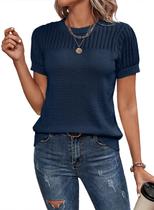 Túnica Dokotoo, moda feminina, verão, manga curta Túnica Dokotoo, moda feminina, verão, manga curta