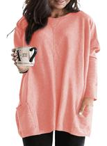 Túnica feminina Eytino de manga comprida plus size para leggings