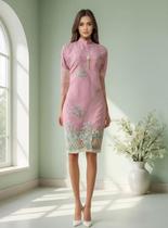 Túnica Indiana Feminina Festa Luxo Bordada PK-2436 Peq. Defeito