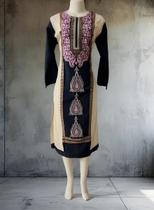 Túnica Longa Indiana Boho Feminina Luxo Bordada PK-2442