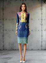 Túnica Longuete Indiana Fem Plus Size Luxo Bordada Pk-2443