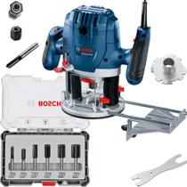 Tupia Coluna Bosch 1300w Gof130 E Kit Fresas 2607017465 110v