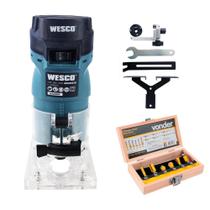 Tupia Laminadora 06Mm 1/4'' Wesco Ws5047 500W + Acess 110V