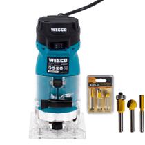 Tupia Laminadora 6 MM 500W com 2 Pinças WS5047 WESCO Tupia Laminadora 6 MM 500W com 2 Pinças WS5047 WESCO