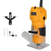 Tupia Laminadora 600W com Coletor de Pó 30000 RPM Base Transparente Ideal para Madeira e MDF