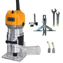 Tupia Laminadora 600W Profissional com Guia Circular, Coletor de Pó e Acessórios para Acabamentos Perfeitos