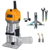 Tupia Laminadora Com Coletor De Pó 600w E Base Transparente Tupia Laminadora Com Coletor De Pó 600w E Base Transparente