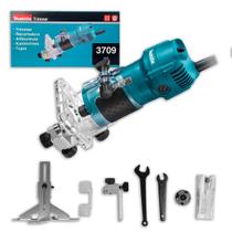 Tupia Laminadora Elétrica Makita 3709 530W 127V ou 220V 6MM 30000Rpm S/ Maleta Para Madeira Marceneiros Profissional Tupia Laminadora Elétrica Makita 3709 530W 127V ou 220V 6MM 30000Rpm S/ Maleta Para Madeira Marceneiros Profissional