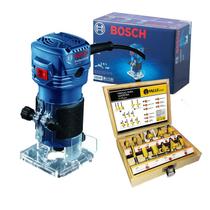 Tupia Manual Bosch Gkf 550 550w Profissional + Acessórios