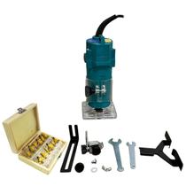 Tupia Manual Laminadora 650W 30000 Rpm com Pinça de 6mm e Jogo de Fresas Importway Iwtjf