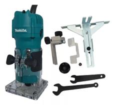 Tupia Manual Laminados 530w Makita 3709 Com Kit Completo 127V