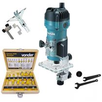 Tupia Manual Makita 6mm M3700b 530 Watts + Acessórios