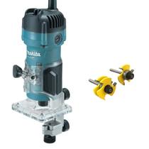 Tupia para Laminado 6mm 530W MAKITA MT com Fresa Macho e Fêmea 6mm EVALD Tupia para Laminado 6mm 530W MAKITA MT com Fresa Macho e Fêmea 6mm EVALD