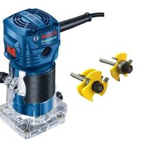 Tupia para Laminado 6mm 550W BOSCH com Fresa Macho e Fêmea 127V EVALD Tupia para Laminado 6mm 550W BOSCH com Fresa Macho e Fêmea 127V EVALD