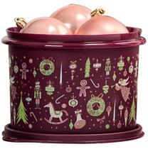 Tupper Caixa 1,1 litros Marsala Encanto de Natal Tupperware