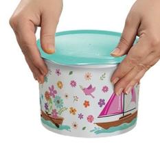Tupper Caixa 1,7 litros Mar de Flores Tupperware