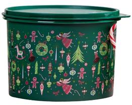 Tupper Caixa 2,4 litros Verde Encanto de Natal Tupperware