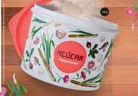 Tupper caixa açúcar 1,4 litros floral da tupperware