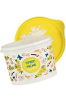 Tupper caixa amido de milho floral da tupperware