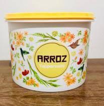 Tupper caixa arroz 2 k floral da tupperware
