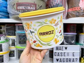 Tupper Caixa Arroz Floral 2 kg / 2,4 L - Armazenamento