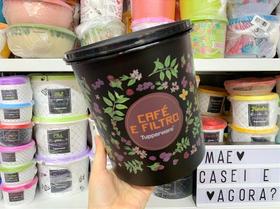 Tupper Caixa Café e Filtro Floral 700 gr / 3,7 Litros - Armazenamento