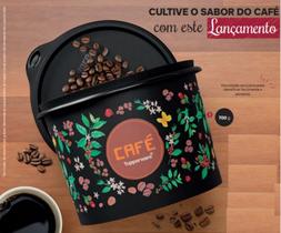 Tupper caixa café floral da tupperware