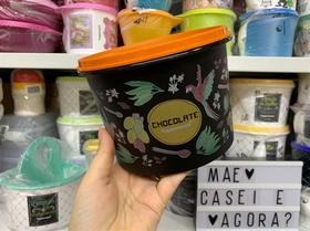 Tupper Caixa Chocolate Floral 1,3 kg / 1,7 l - Armazenamento