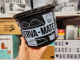 Tupper Caixa Erva Mate Pop Box 900g - Armazenamento Prático e Eficiente