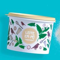 Tupper caixa floral leite em pó 2,4 litros