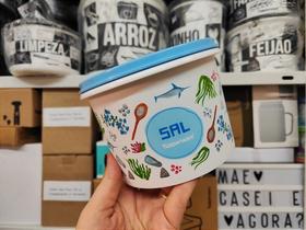 Tupper Caixa Sal Floral 1,3kg / 1,1 Litros - Armazenamento