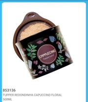 Tupper redondinha capuchinhos floral