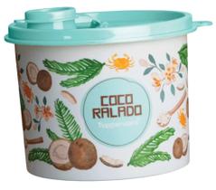 Tupper Redondinha Coco Ralado Com Bico Dosador Floral