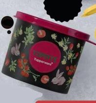 Tupper Redondinha Floral Tomate da Tupperware