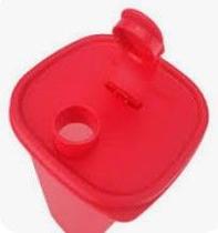 Tupper Slim 1 litro Vermelho Tupperware