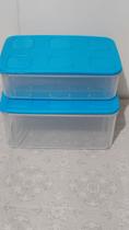 Tupperfresch reta transparente Tupperware kit com 2 peças 1 de 2:500 L + 1 de 1:600 L